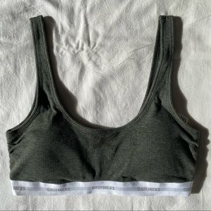 Gilly Hicks Olive Green Sports Bra
